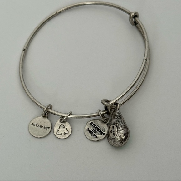 Alex and Ani green charm august birthday bracelet birthstone - Picture 2 of 2